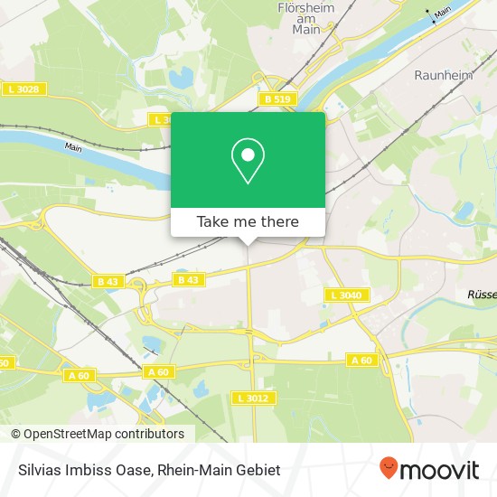 Silvias Imbiss Oase map