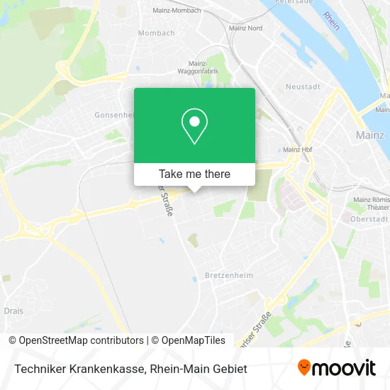 Techniker Krankenkasse map