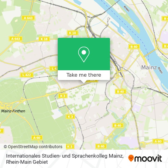 Internationales Studien- und Sprachenkolleg Mainz map