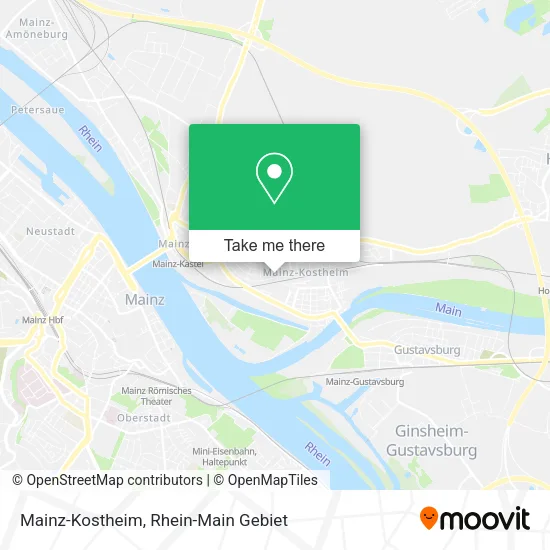 Mainz-Kostheim map