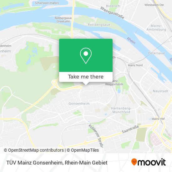 TÜV Mainz Gonsenheim map