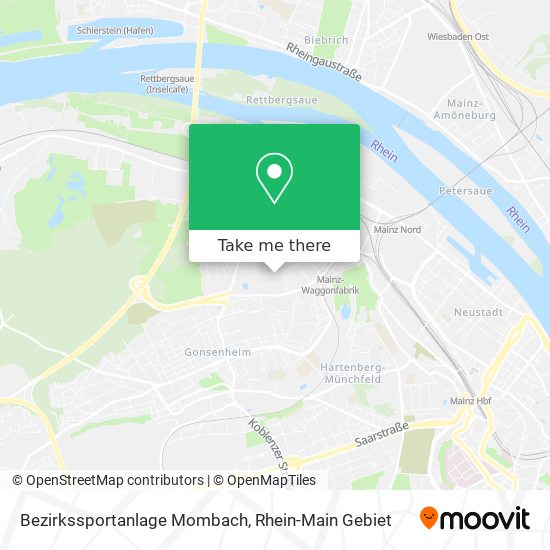Bezirkssportanlage Mombach map