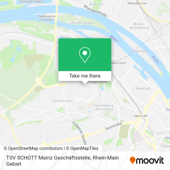 Карта TSV SCHOTT Mainz Geschäftsstelle