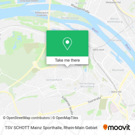 Карта TSV SCHOTT Mainz Sporthalle