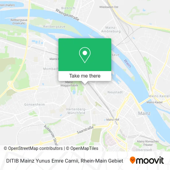 Карта DITIB Mainz Yunus Emre Camii
