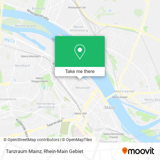 Карта Tanzraum Mainz