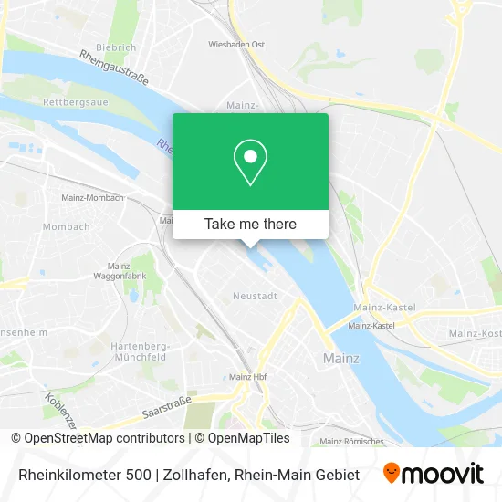 Rheinkilometer 500 | Zollhafen map