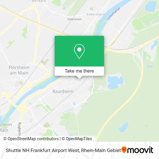 Shuttle NH Frankfurt Airport West map