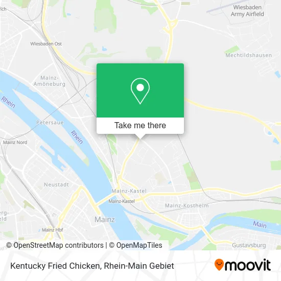 Карта Kentucky Fried Chicken
