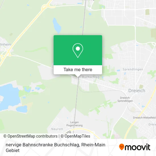 nervige Bahnschranke Buchschlag map