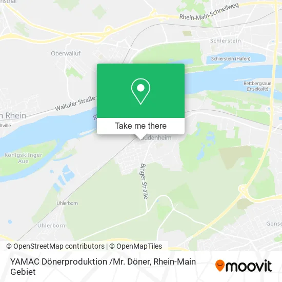 Карта YAMAC Dönerproduktion /Mr. Döner