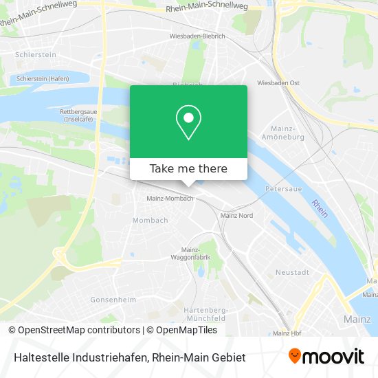 Haltestelle Industriehafen map