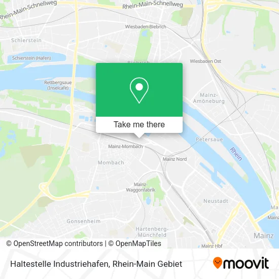 Карта Haltestelle Industriehafen
