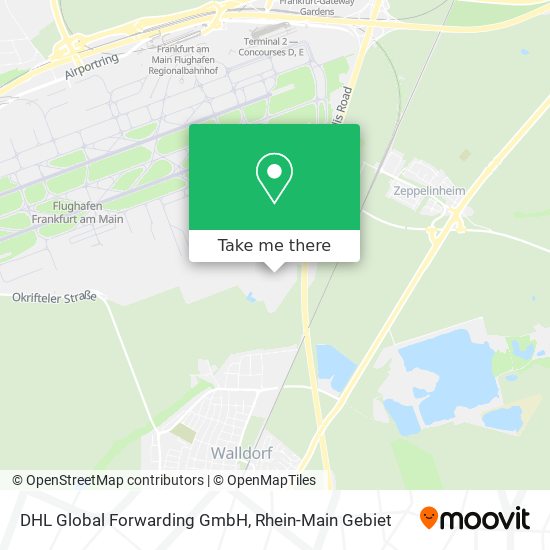 Карта DHL Global Forwarding GmbH