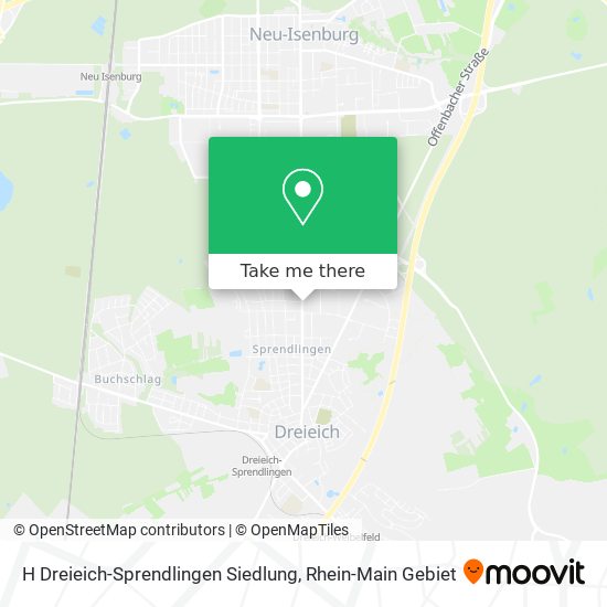 H Dreieich-Sprendlingen Siedlung map