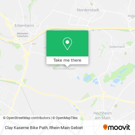 Clay Kaserne Bike Path map