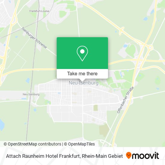 Attach Raunheim Hotel Frankfurt map