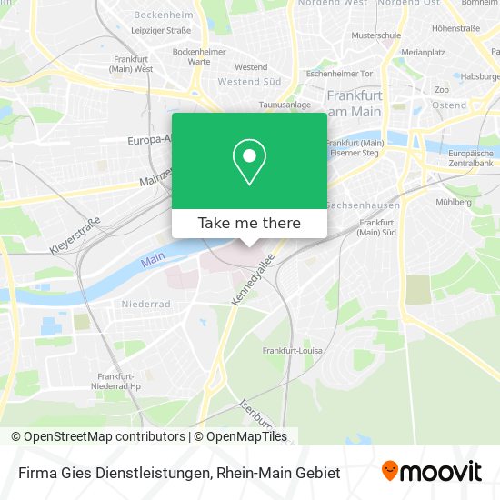 Firma Gies Dienstleistungen map