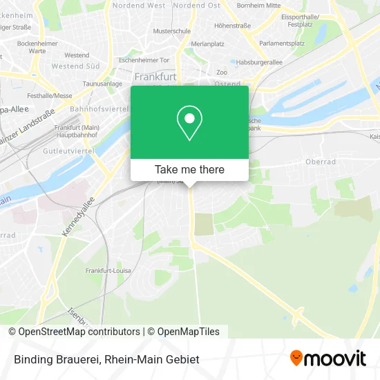 Карта Binding Brauerei
