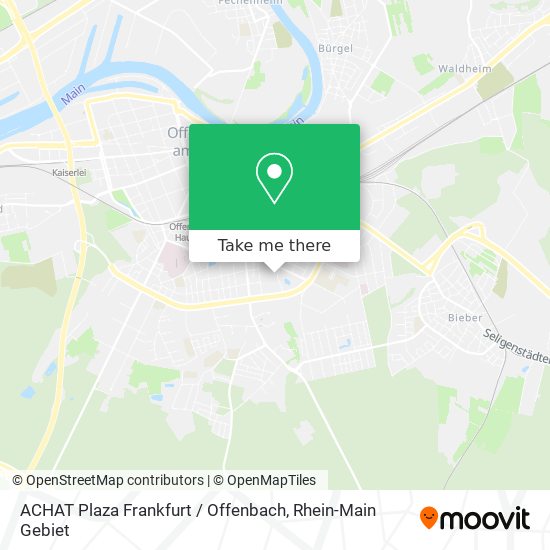 Карта ACHAT Plaza Frankfurt / Offenbach