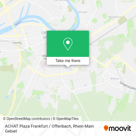 Карта ACHAT Plaza Frankfurt / Offenbach