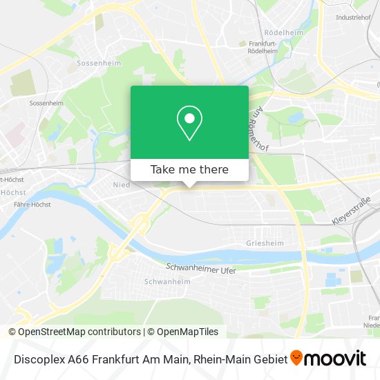 Карта Discoplex A66 Frankfurt Am Main