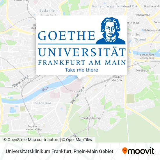 Universitätsklinikum Frankfurt map