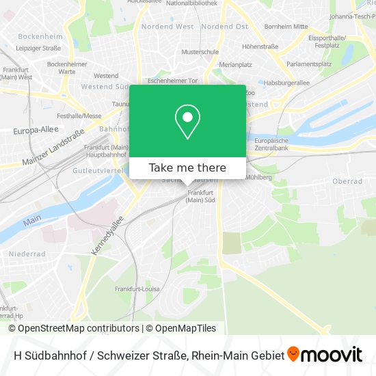 H Südbahnhof / Schweizer Straße map