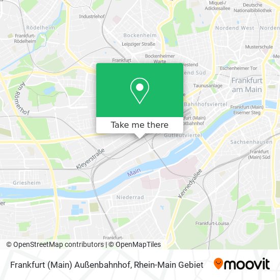 Frankfurt (Main) Außenbahnhof map
