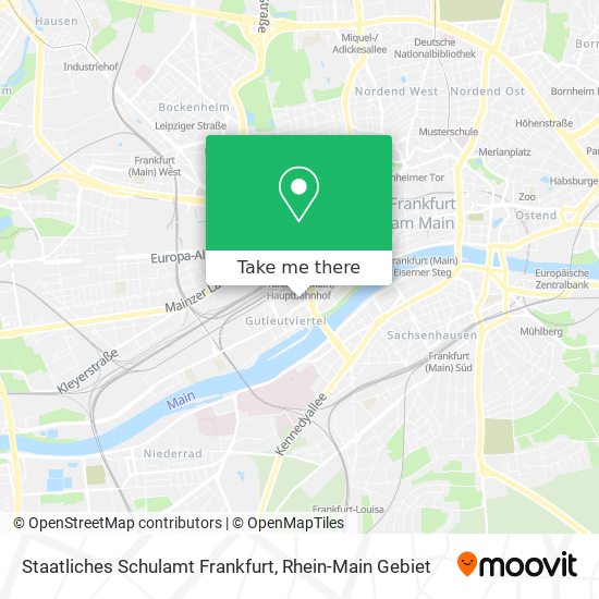 Staatliches Schulamt Frankfurt map