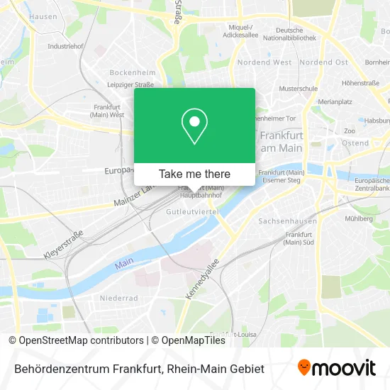 Карта Behördenzentrum Frankfurt