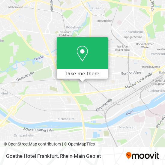Карта Goethe Hotel Frankfurt