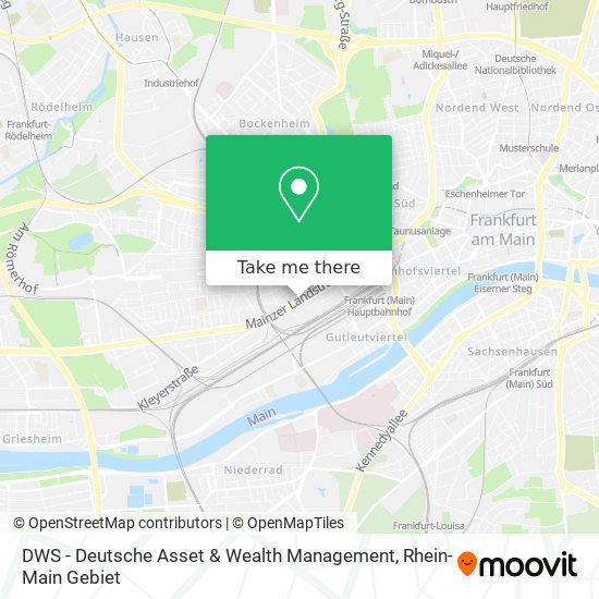 DWS - Deutsche Asset & Wealth Management map