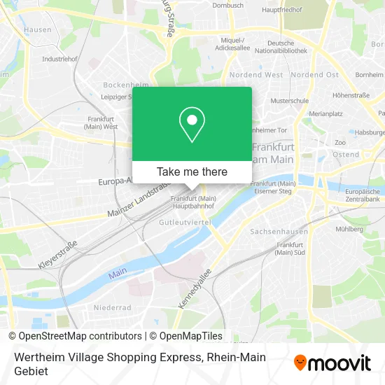 Карта Wertheim Village Shopping Express