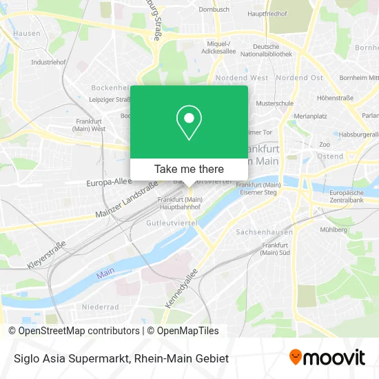 Siglo Asia Supermarkt map
