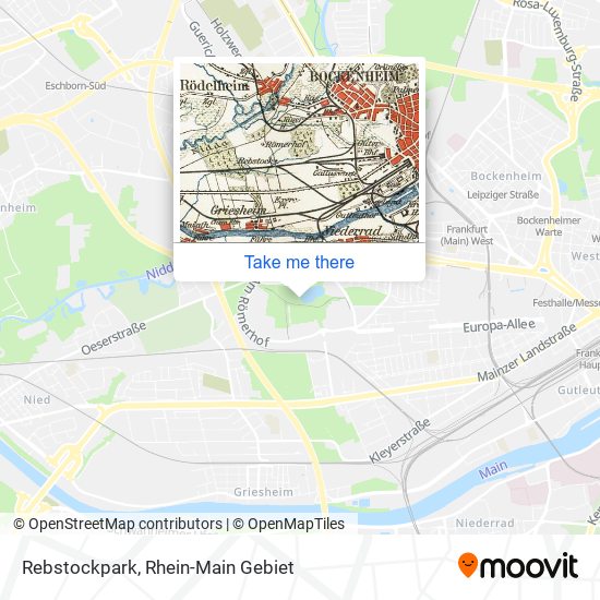 Rebstockpark map
