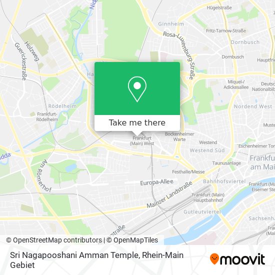 Sri Nagapooshani Amman Temple map