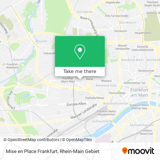 Карта Mise en Place Frankfurt