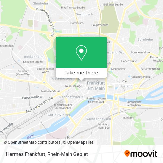 Hermes Frankfurt map