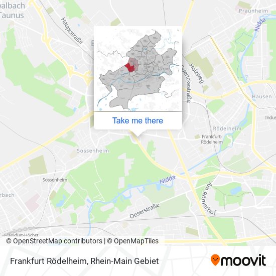 Frankfurt Rödelheim map