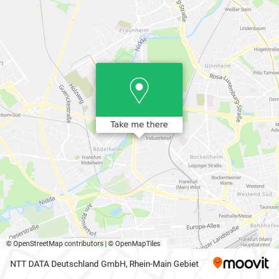 NTT DATA Deutschland GmbH map