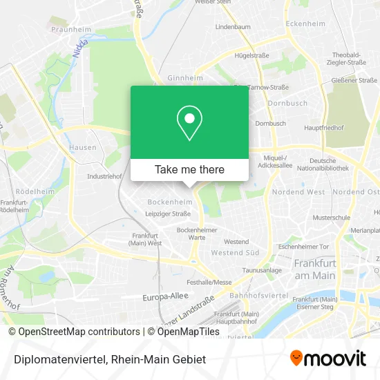 Карта Diplomatenviertel