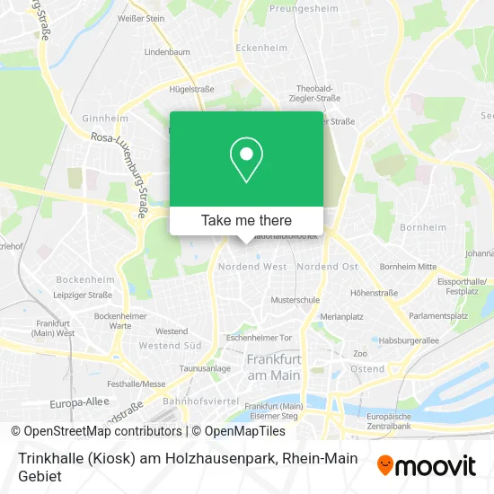 Карта Trinkhalle (Kiosk) am Holzhausenpark