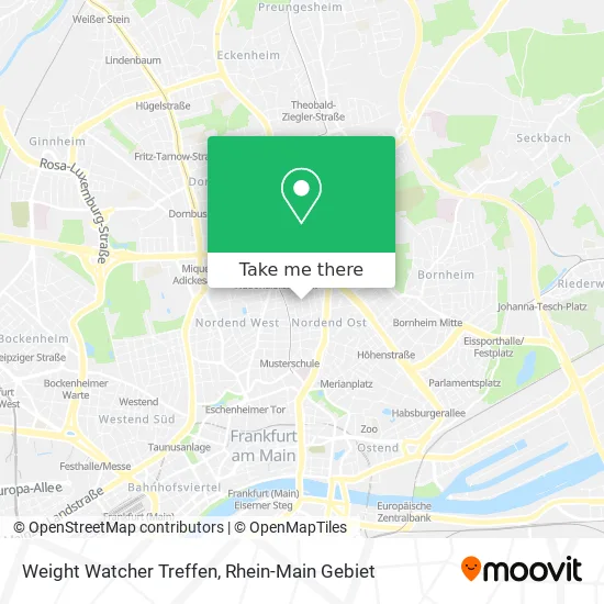 Карта Weight Watcher Treffen