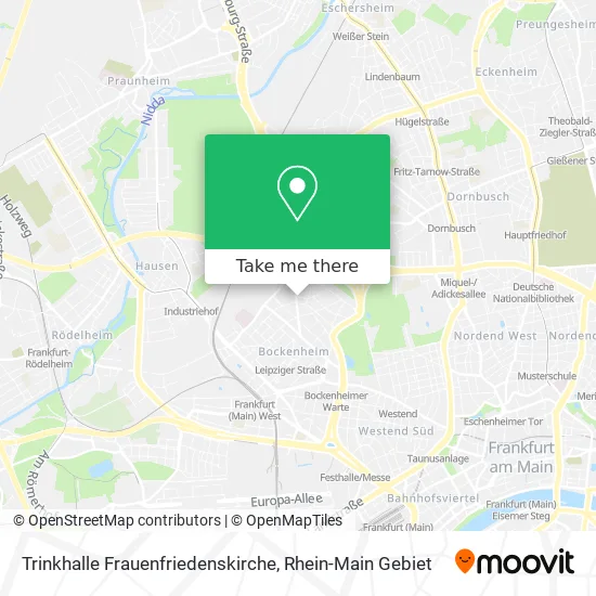 Карта Trinkhalle Frauenfriedenskirche