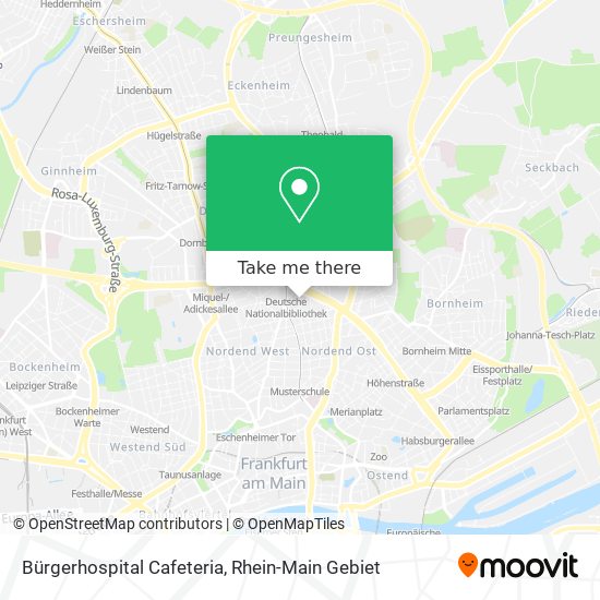 Bürgerhospital Cafeteria map