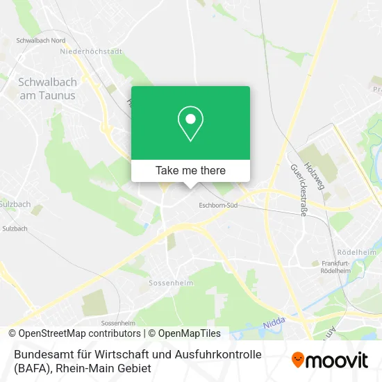 Карта Bundesamt für Wirtschaft und Ausfuhrkontrolle (BAFA)