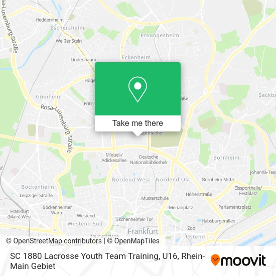 Карта SC 1880 Lacrosse Youth Team Training, U16
