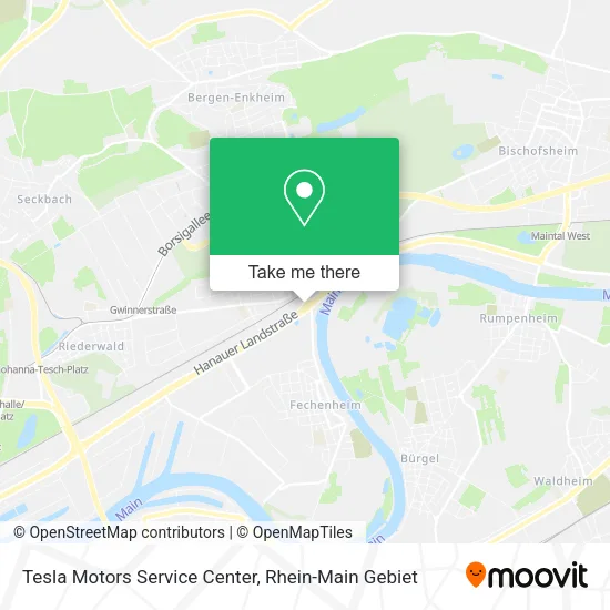 Карта Tesla Motors Service Center