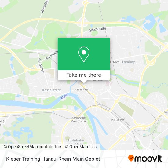 Kieser Training Hanau map